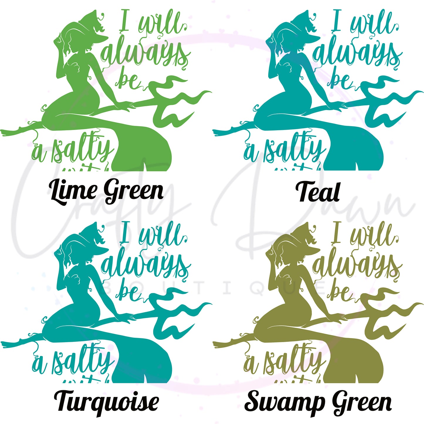Salty Witch Decal
