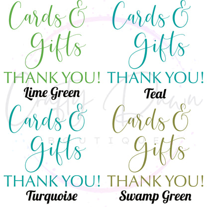 Cards And Gifts Acrylic Sign