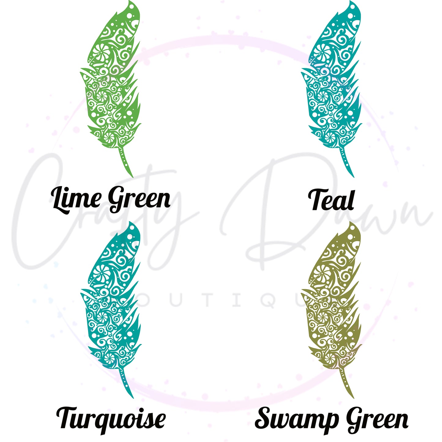 Feather Mandala Decal