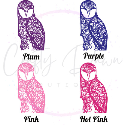 Owl Mandala Decal