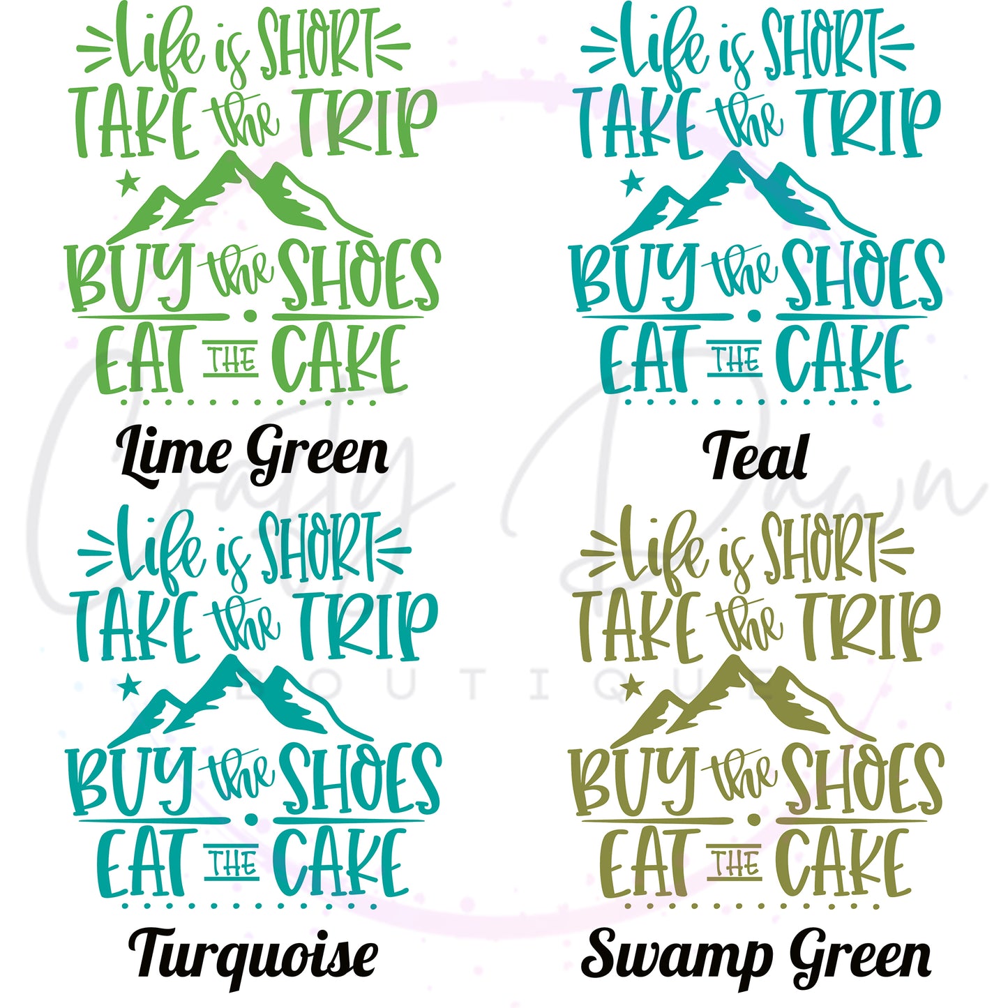 Life Is Short Take The Trip Decal