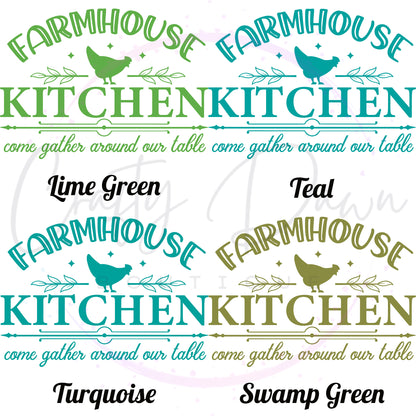 Farmhouse Kitchen Gather Around Decal