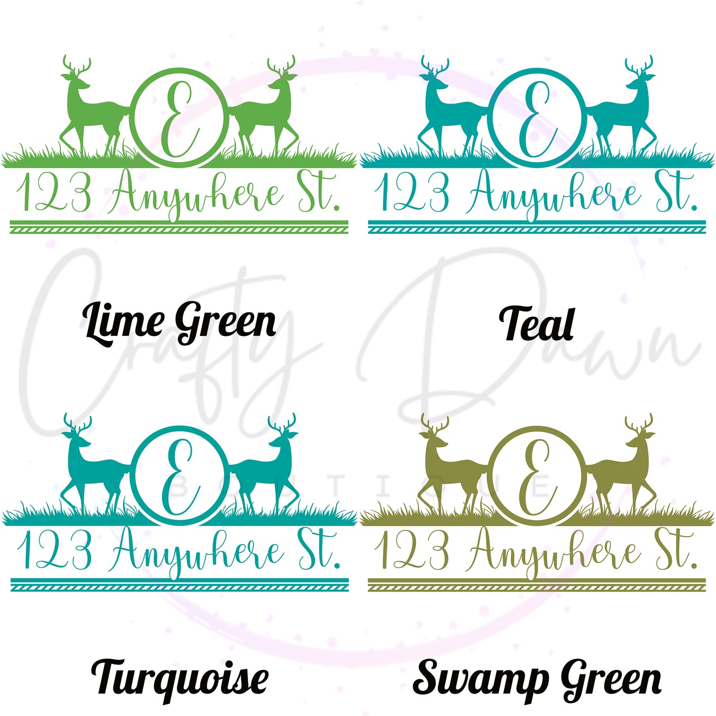 Deer Mailbox Decal