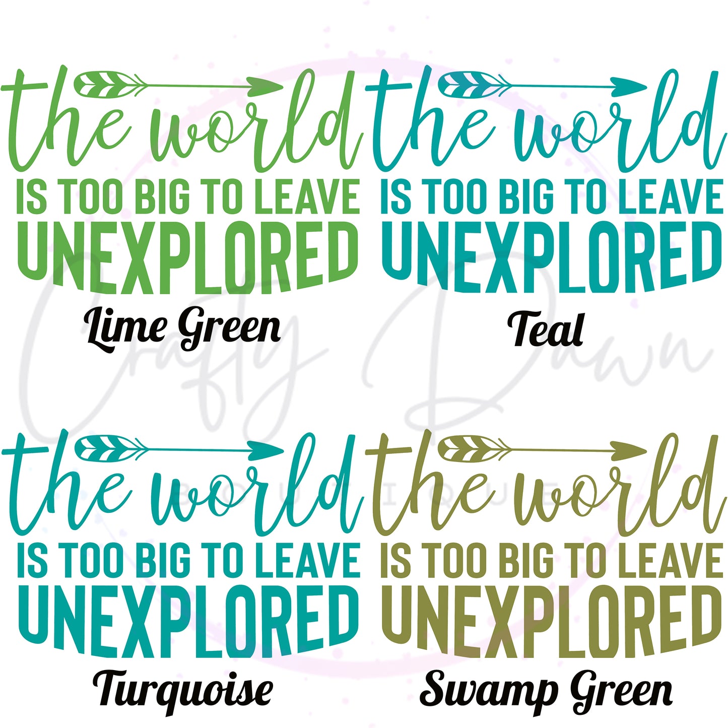The World Is Too Big Decal
