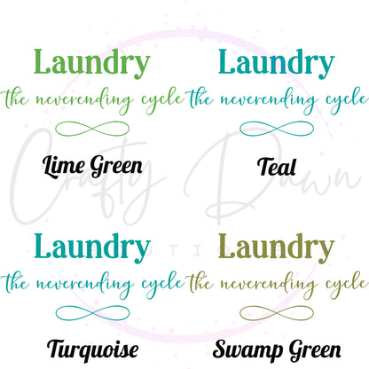 Laundry, The Neverending Cycle Decal