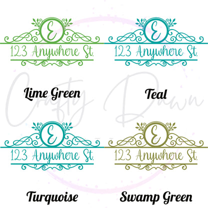 Monogram Mailbox Decal