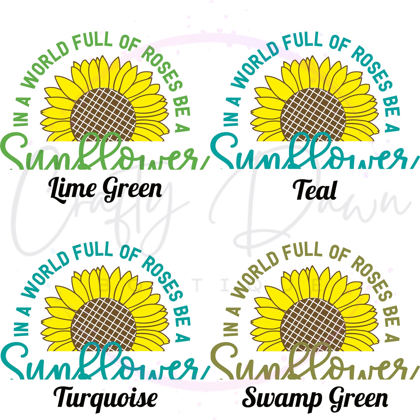 In A World Full Of Roses Decal
