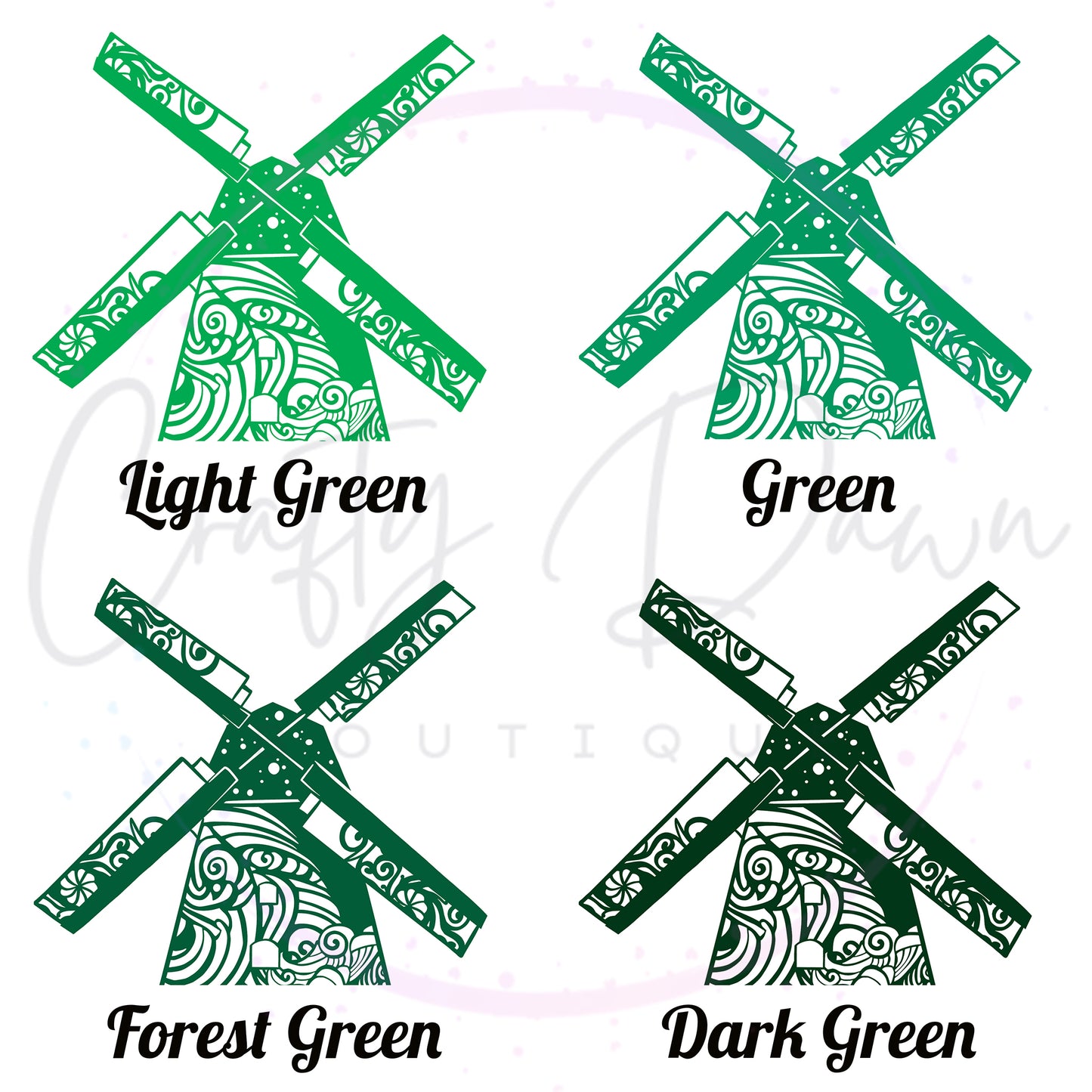 Windmill Mandala Decal