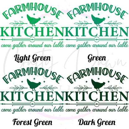 Farmhouse Kitchen Gather Around Decal