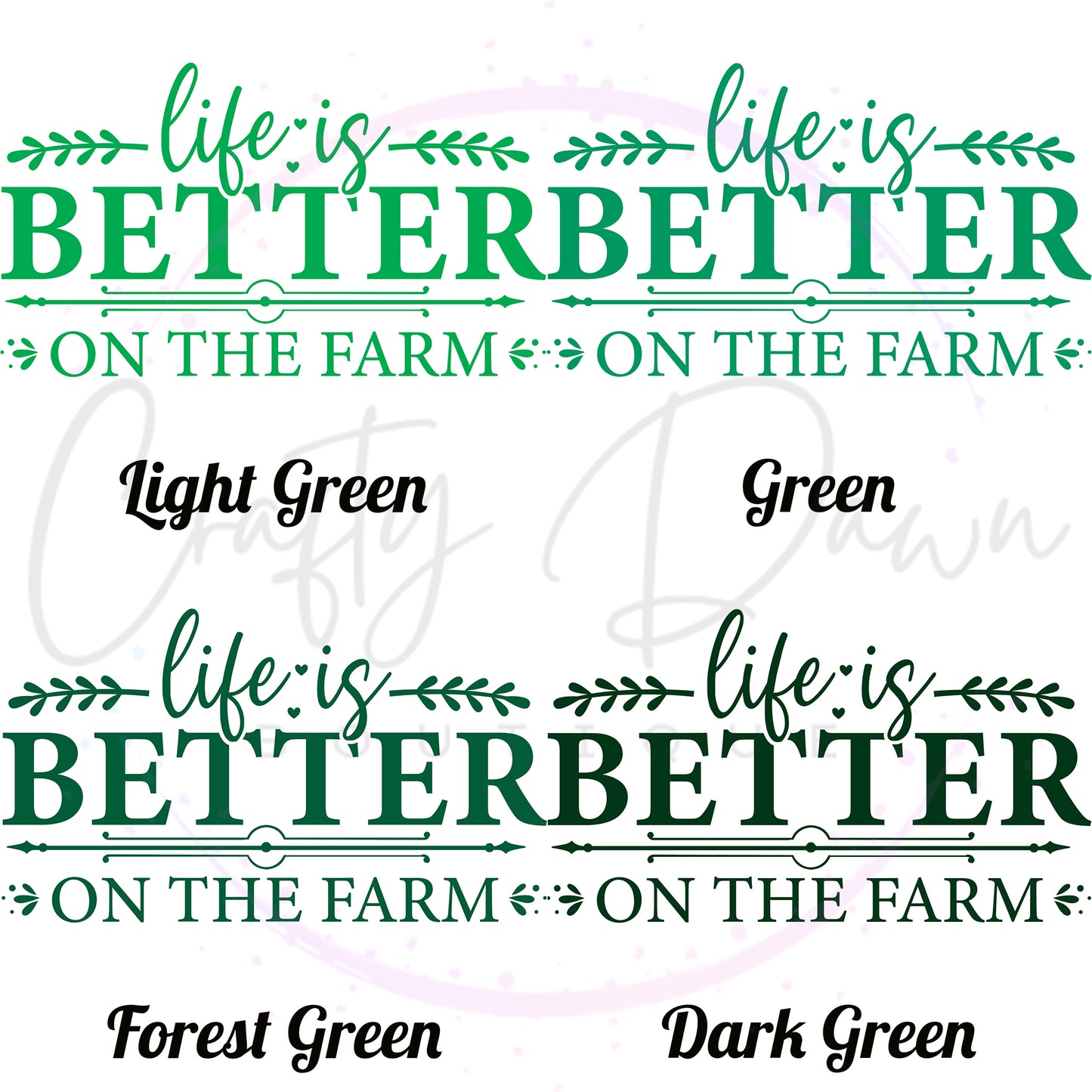 Life Is Better On The Farm Decal