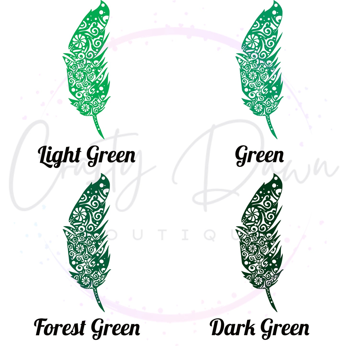 Feather Mandala Decal