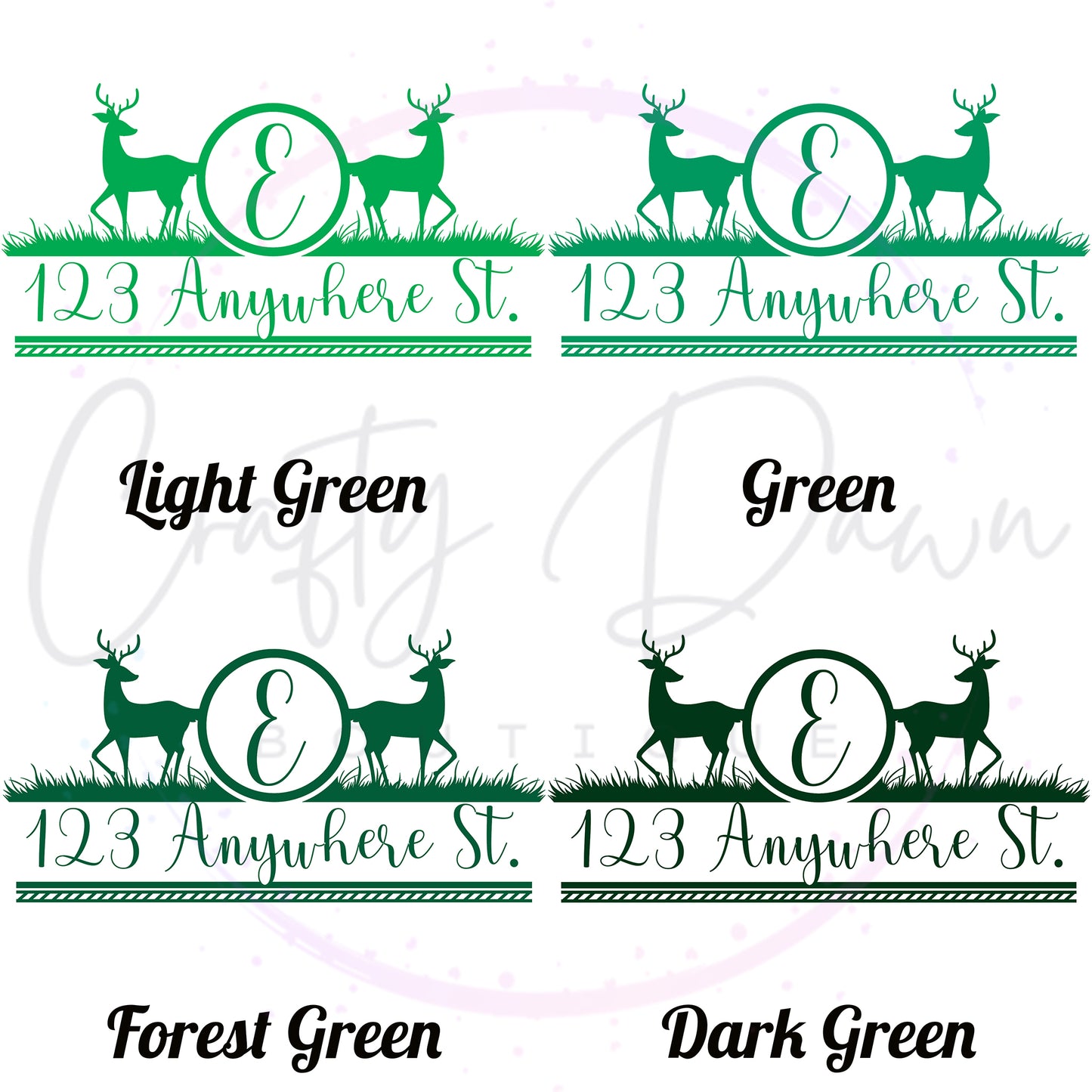 Deer Mailbox Decal