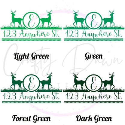 Deer Mailbox Decal