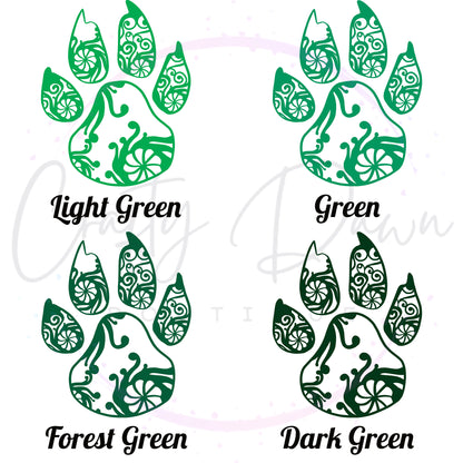 Paw Mandala Decal