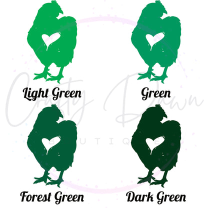 Chicken Heart Decal 2