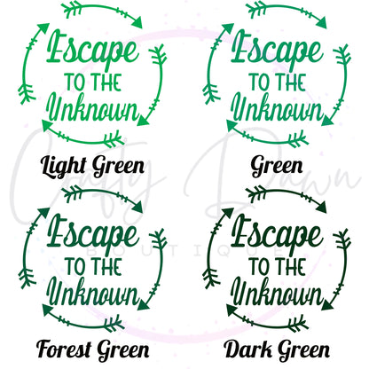 Escape To The Unknown Decal