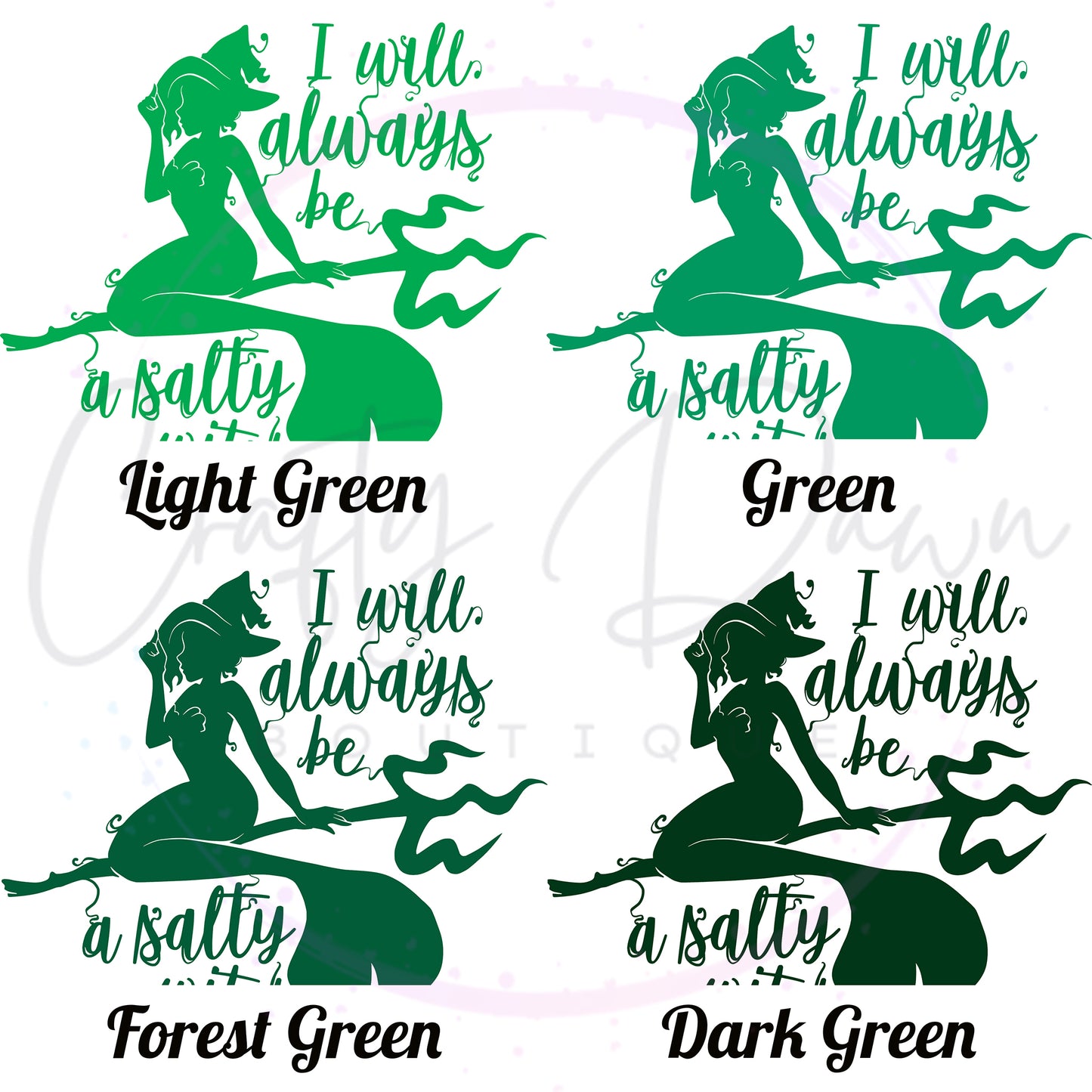 Salty Witch Decal