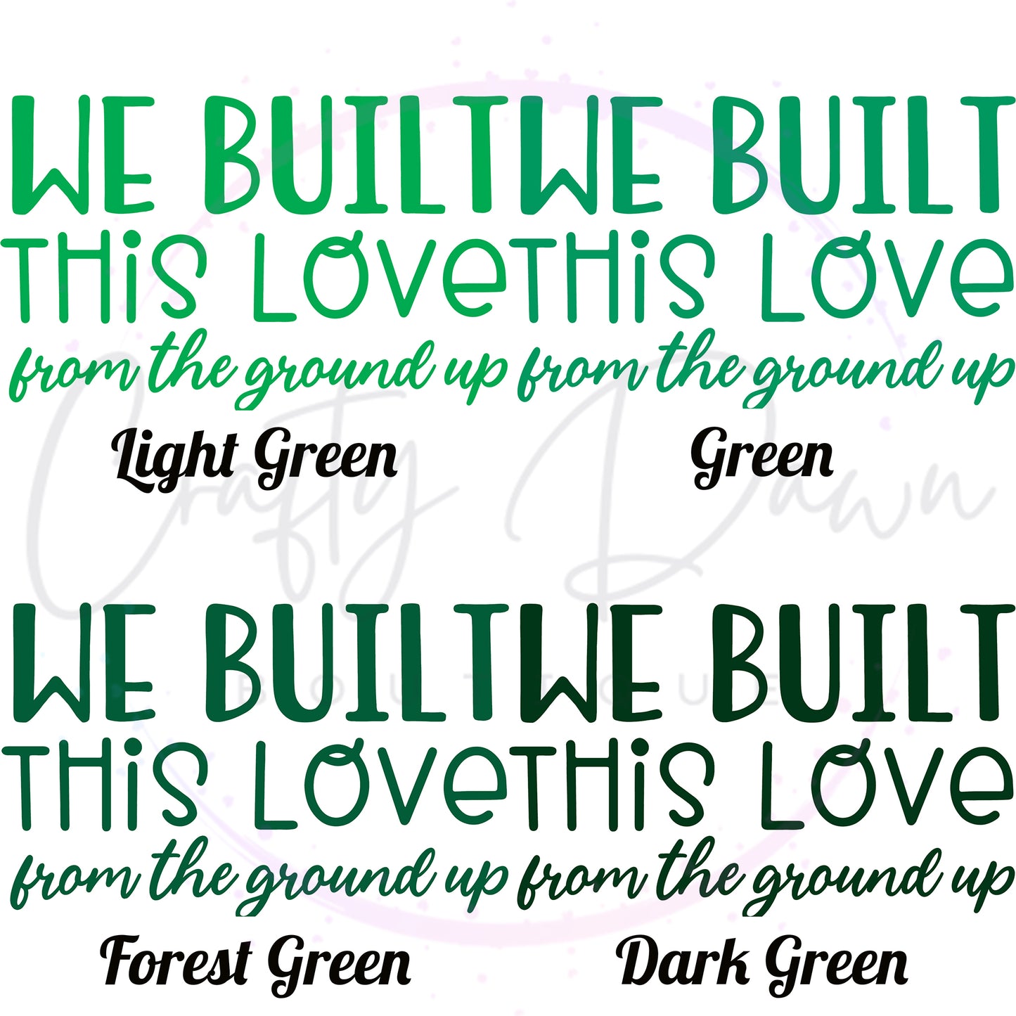 We Built This Love Decal