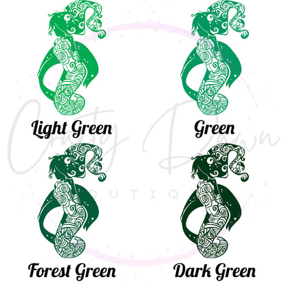 Rose Mermaid Decal
