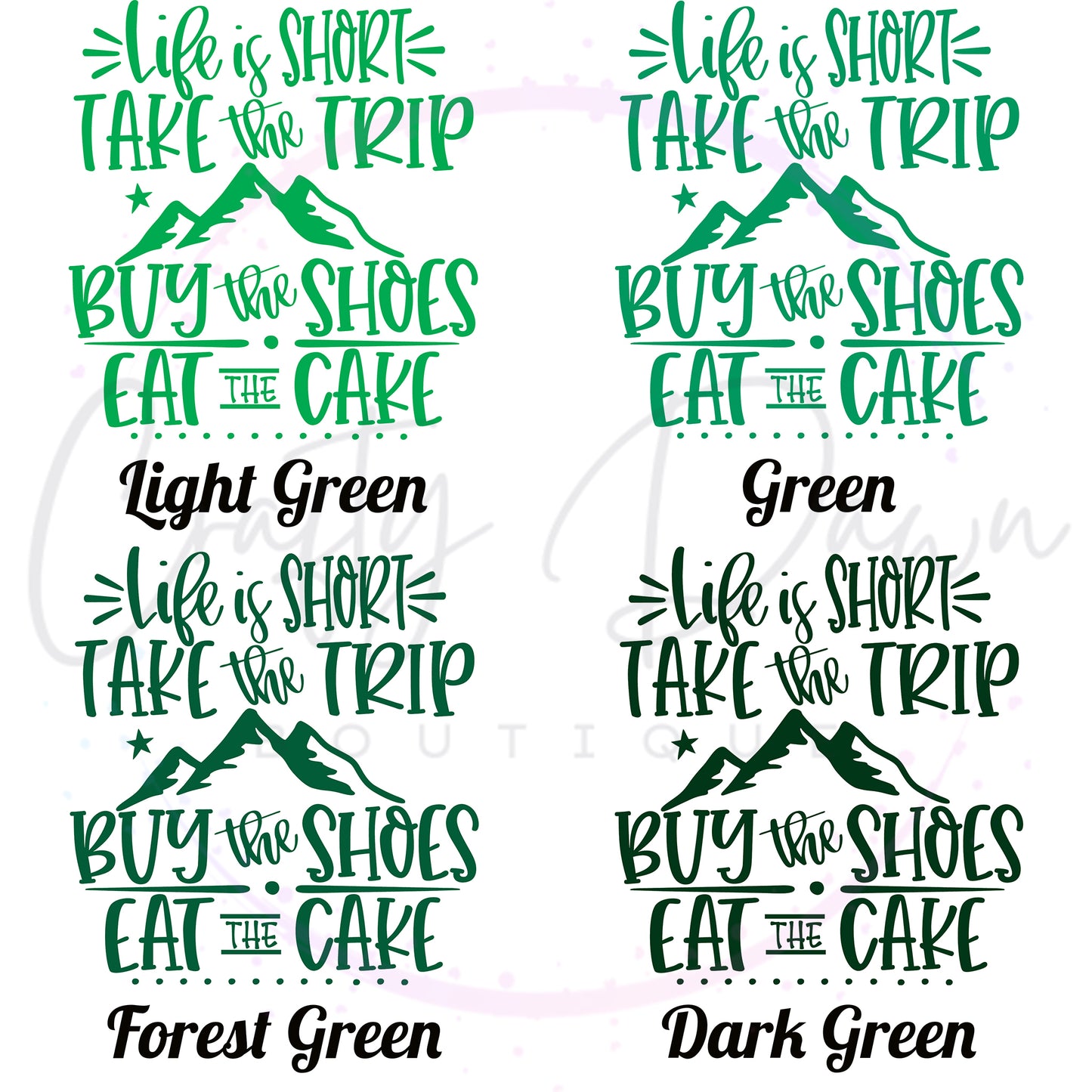 Life Is Short Take The Trip Decal