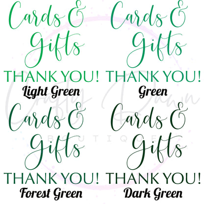 Cards And Gifts Acrylic Sign