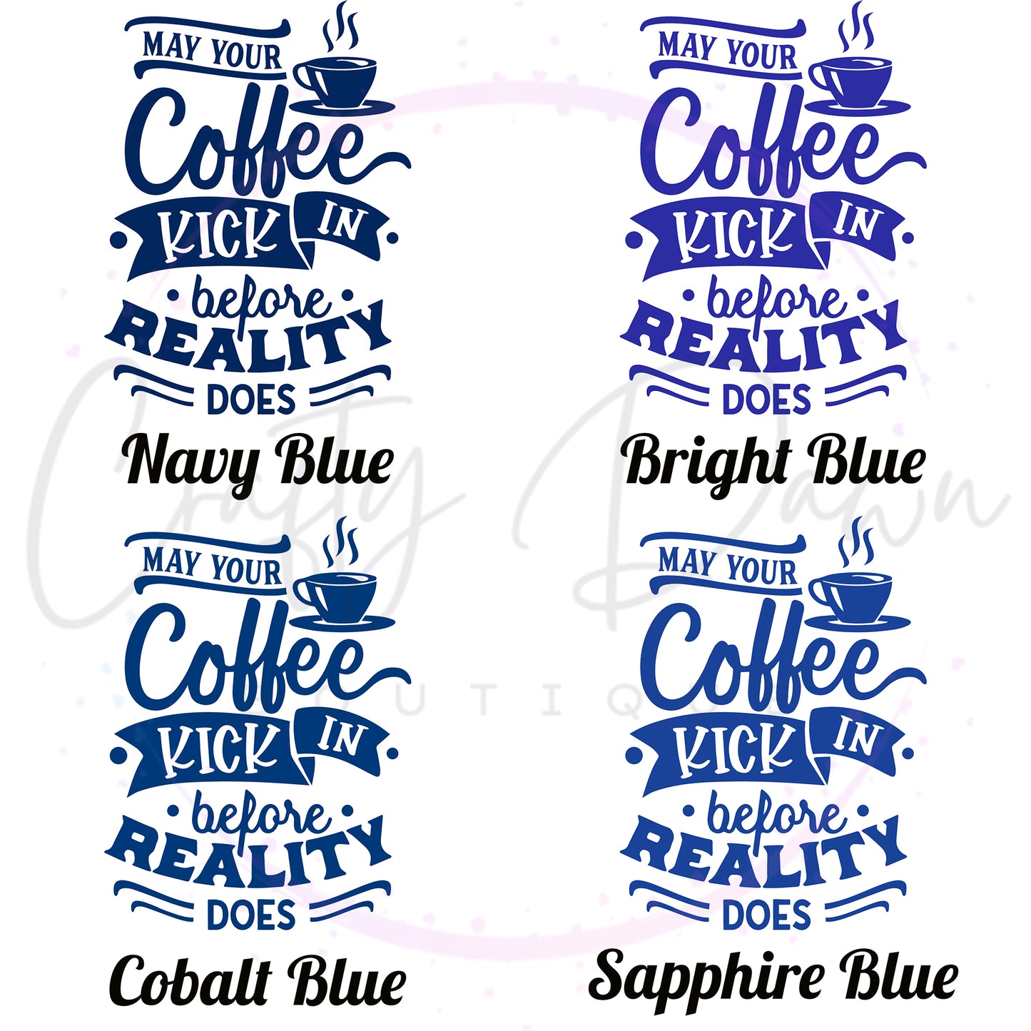 Coffee Before Reality Decal