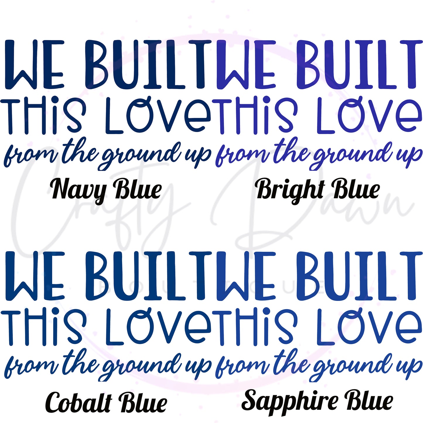 We Built This Love Decal