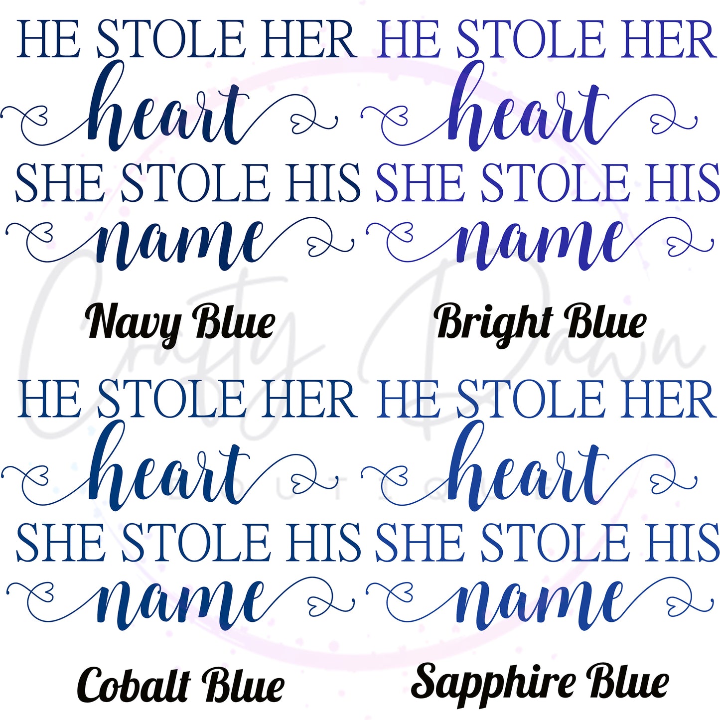 He Stole Her Heart Acrylic Sign