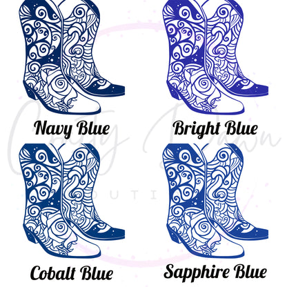 Cowboy Boots Mandala Decal