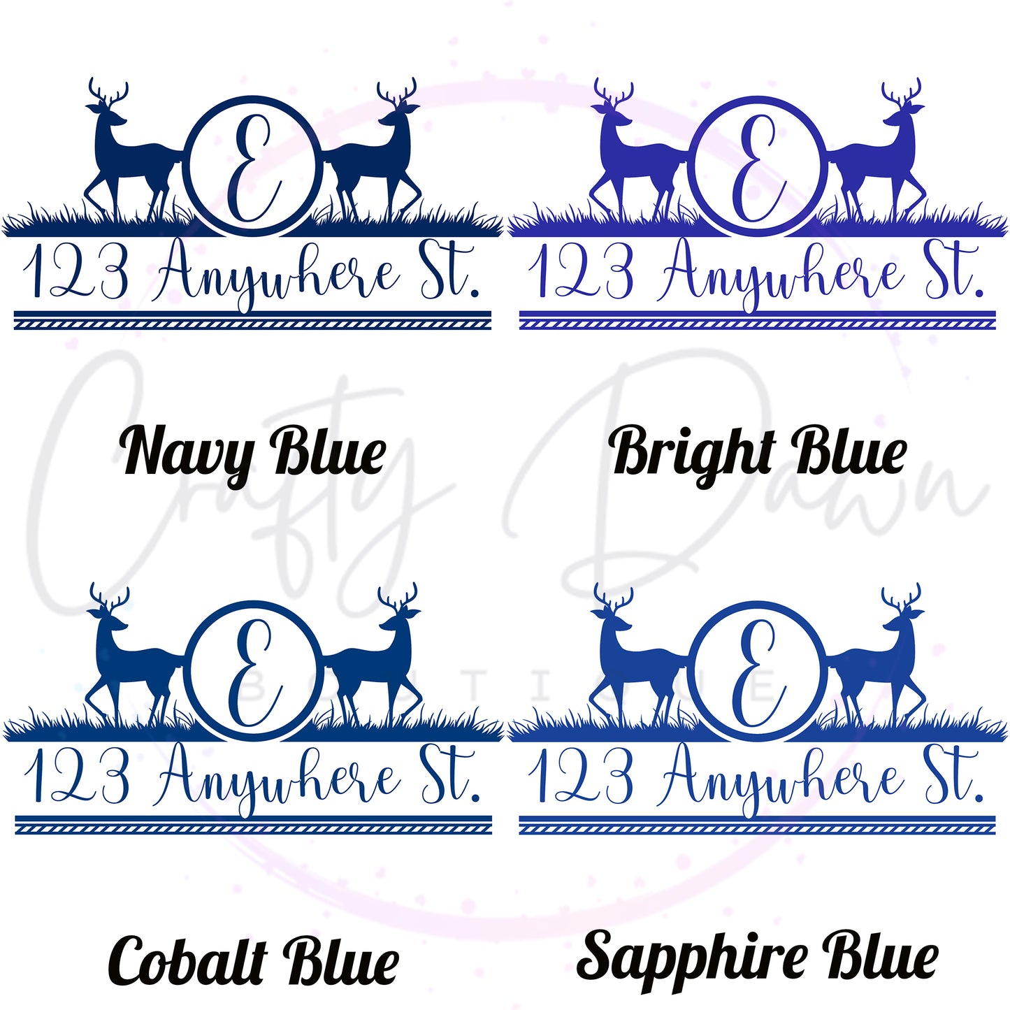 Deer Mailbox Decal