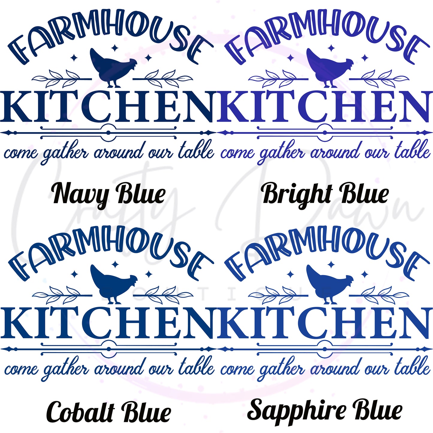 Farmhouse Kitchen Gather Around Decal