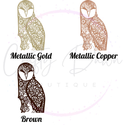 Owl Mandala Decal