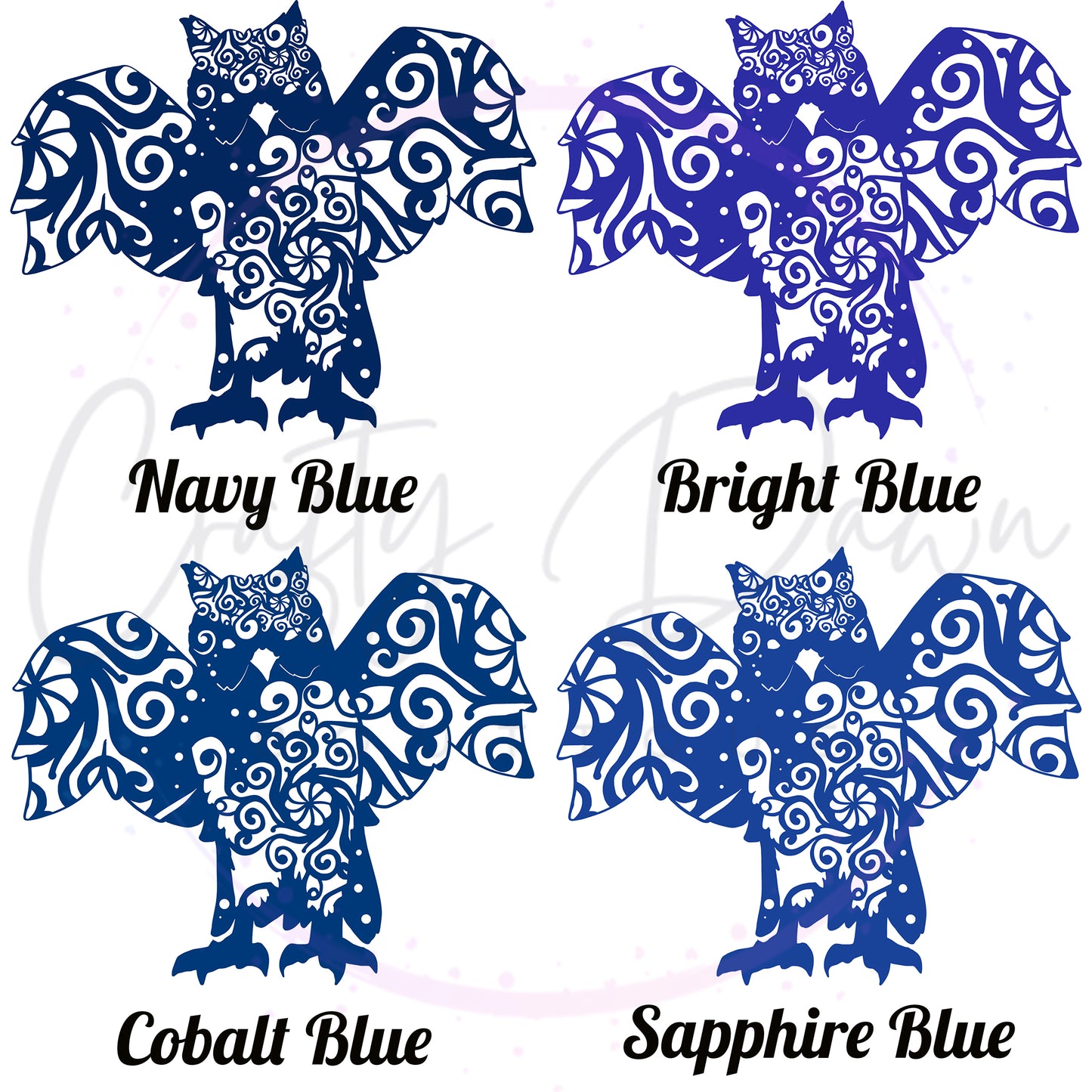 Owl Mandala Decal 2