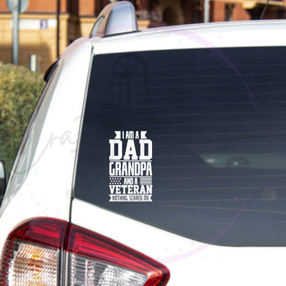 Dad Grandpa Veteran Decal