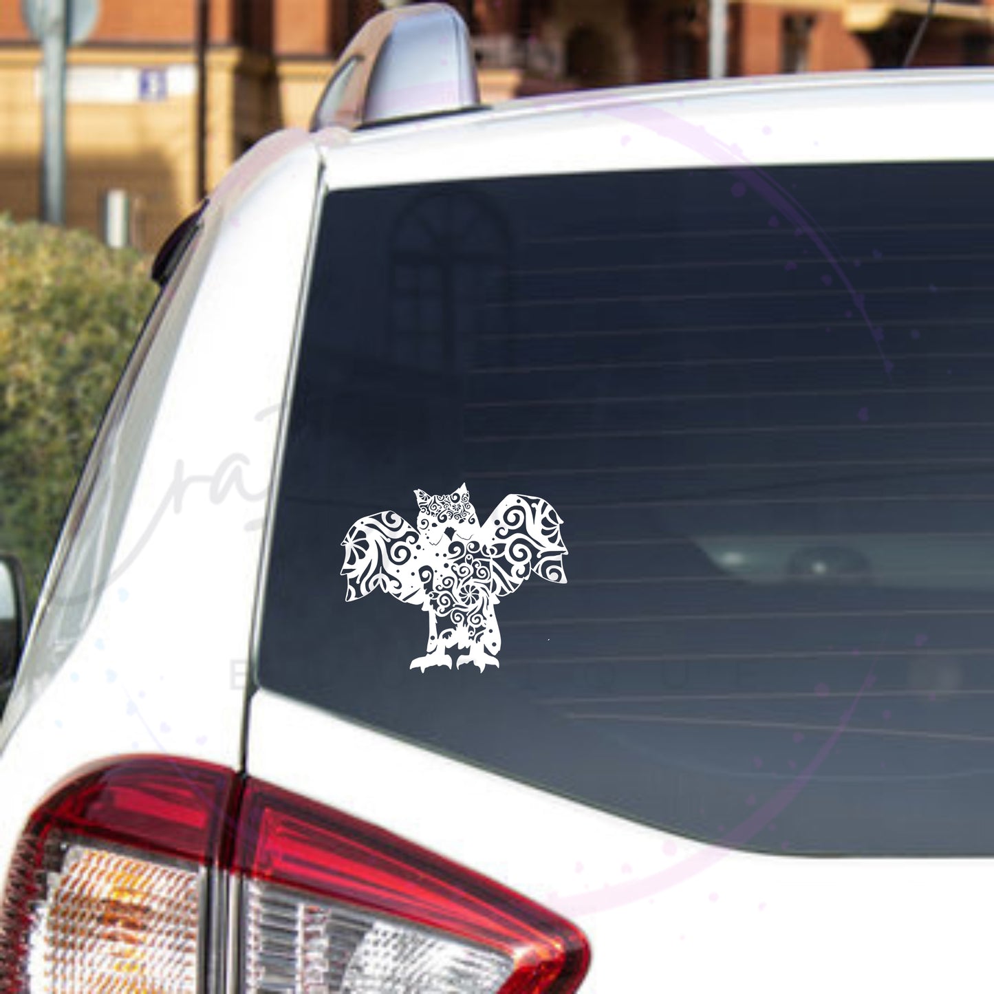Owl Mandala Decal 2