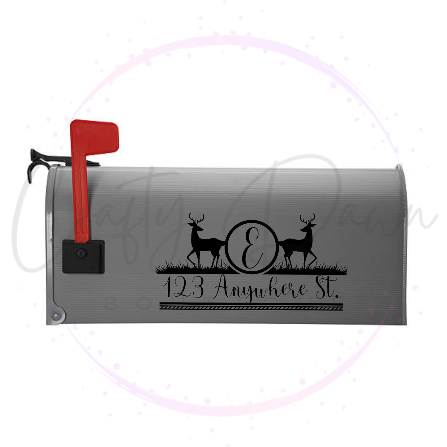 Deer Mailbox Decal
