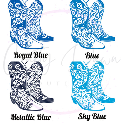 Cowboy Boots Mandala Decal