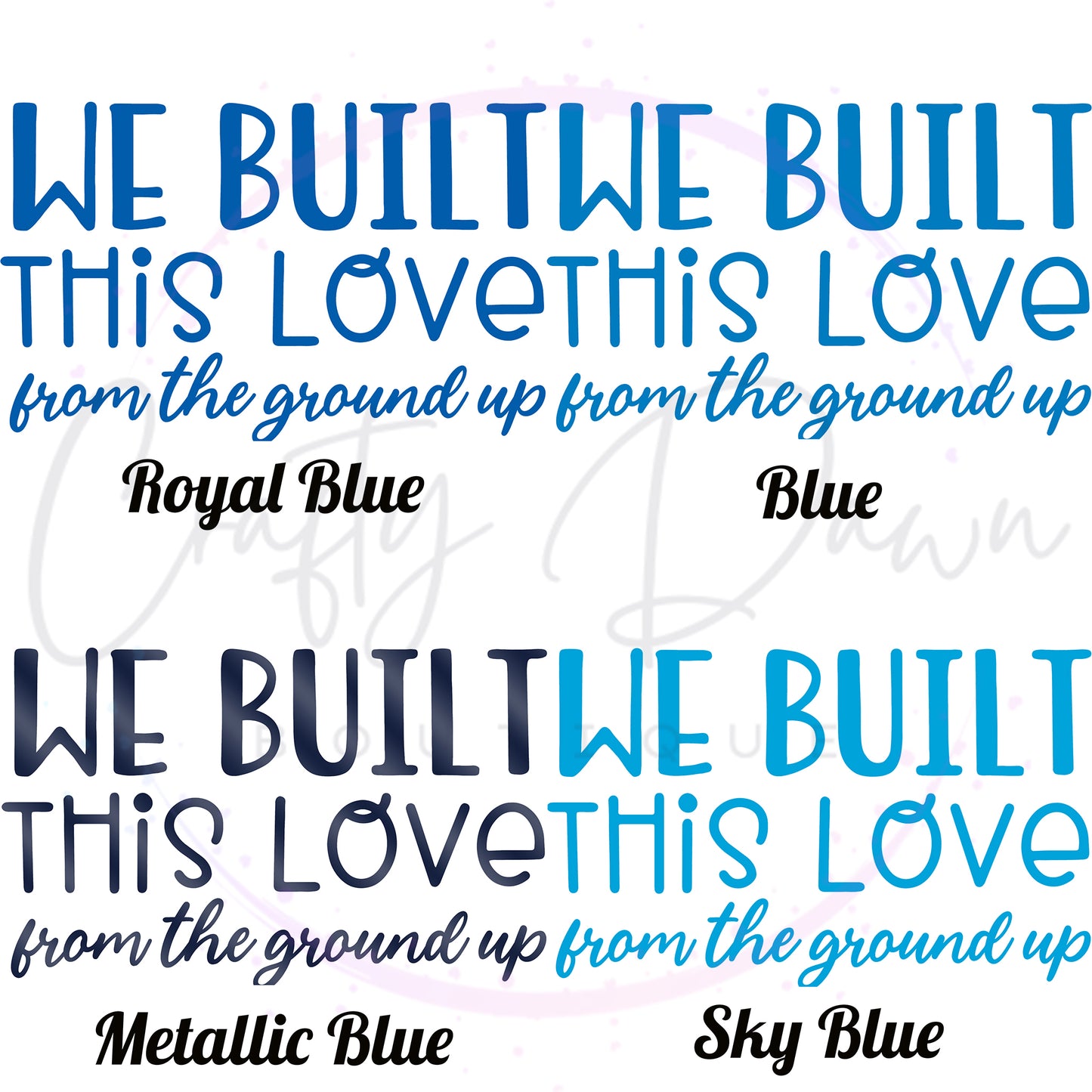We Built This Love Decal