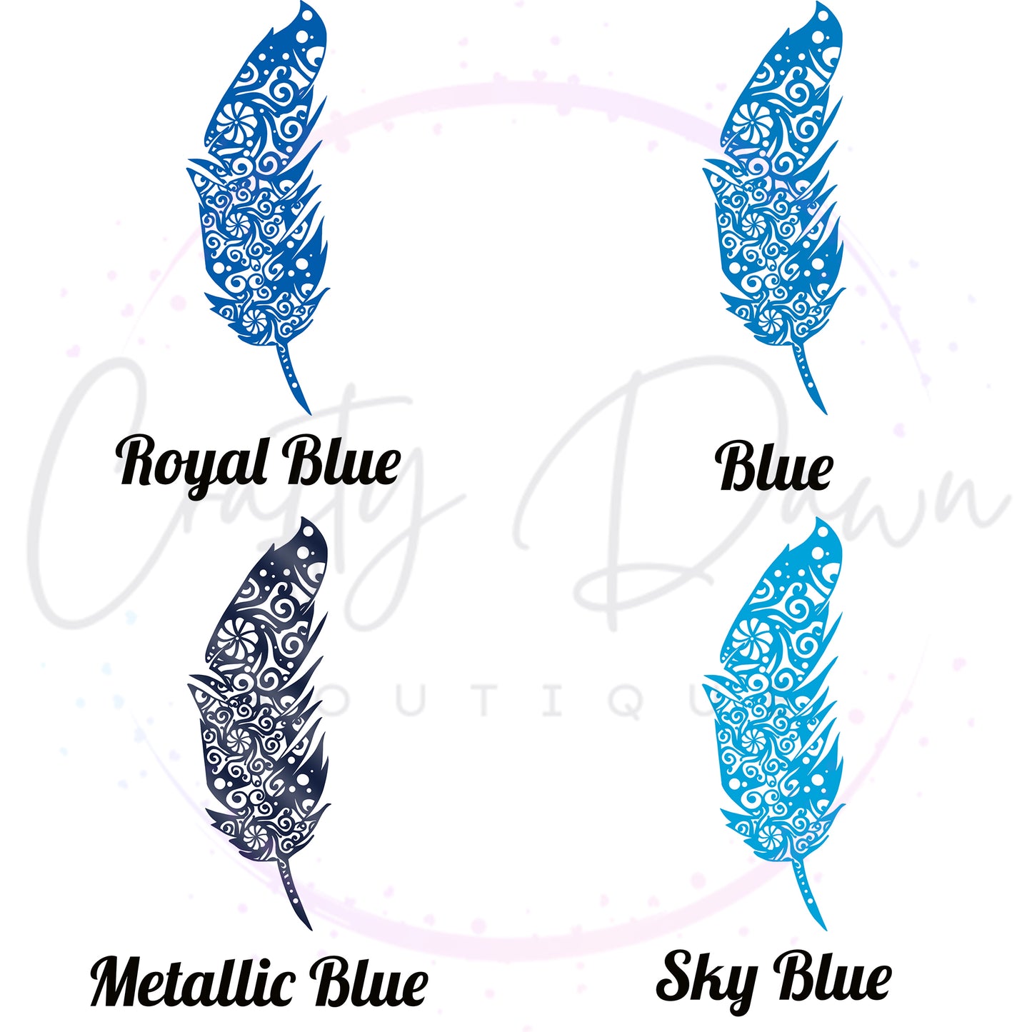 Feather Mandala Decal