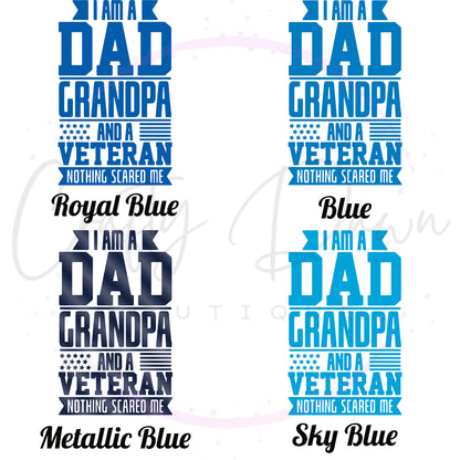 Dad Grandpa Veteran Decal