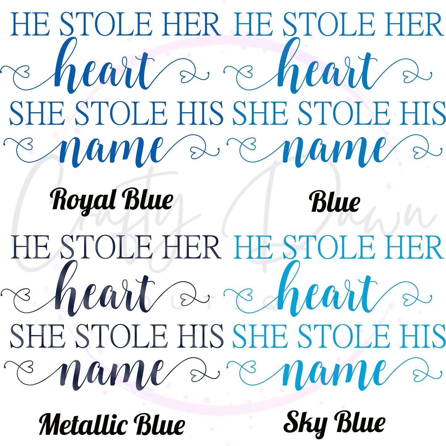 He Stole Her Heart Acrylic Sign