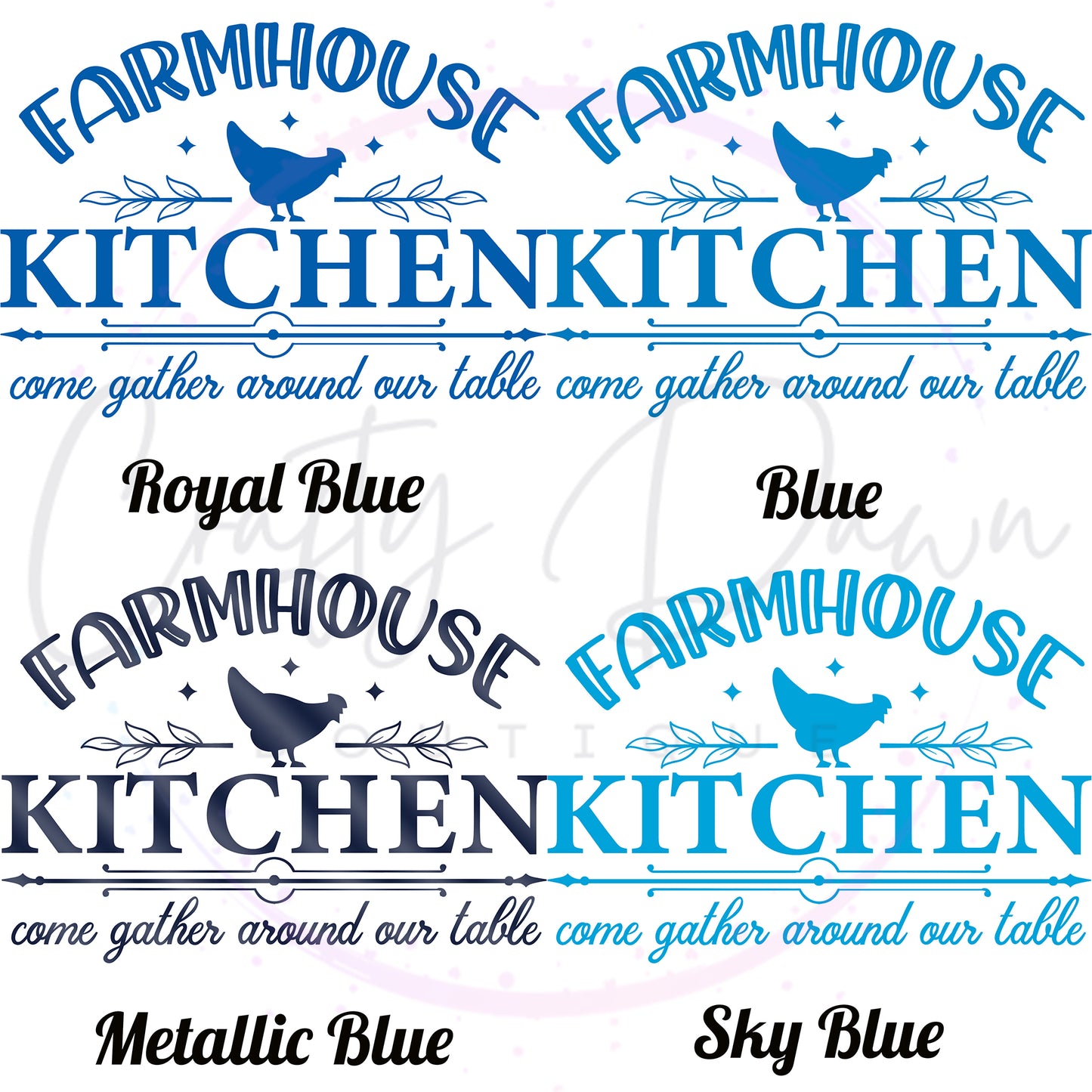 Farmhouse Kitchen Gather Around Decal