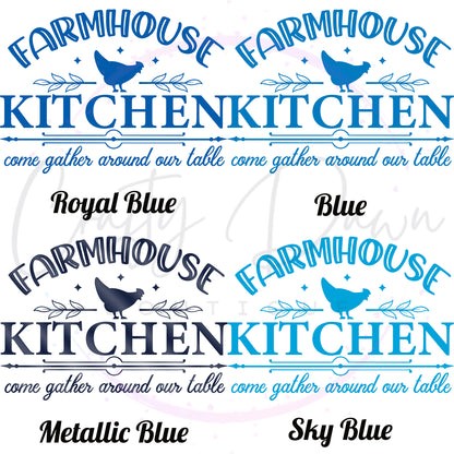 Farmhouse Kitchen Gather Around Decal