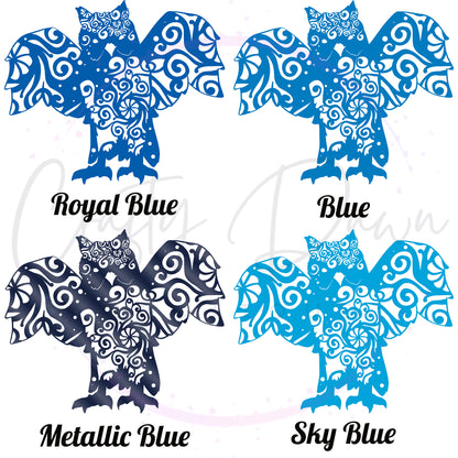 Owl Mandala Decal 2