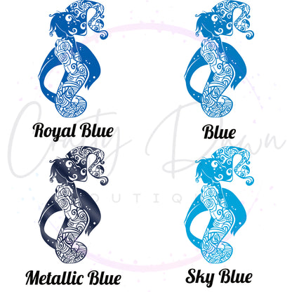 Rose Mermaid Decal
