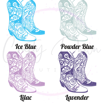 Cowboy Boots Mandala Decal