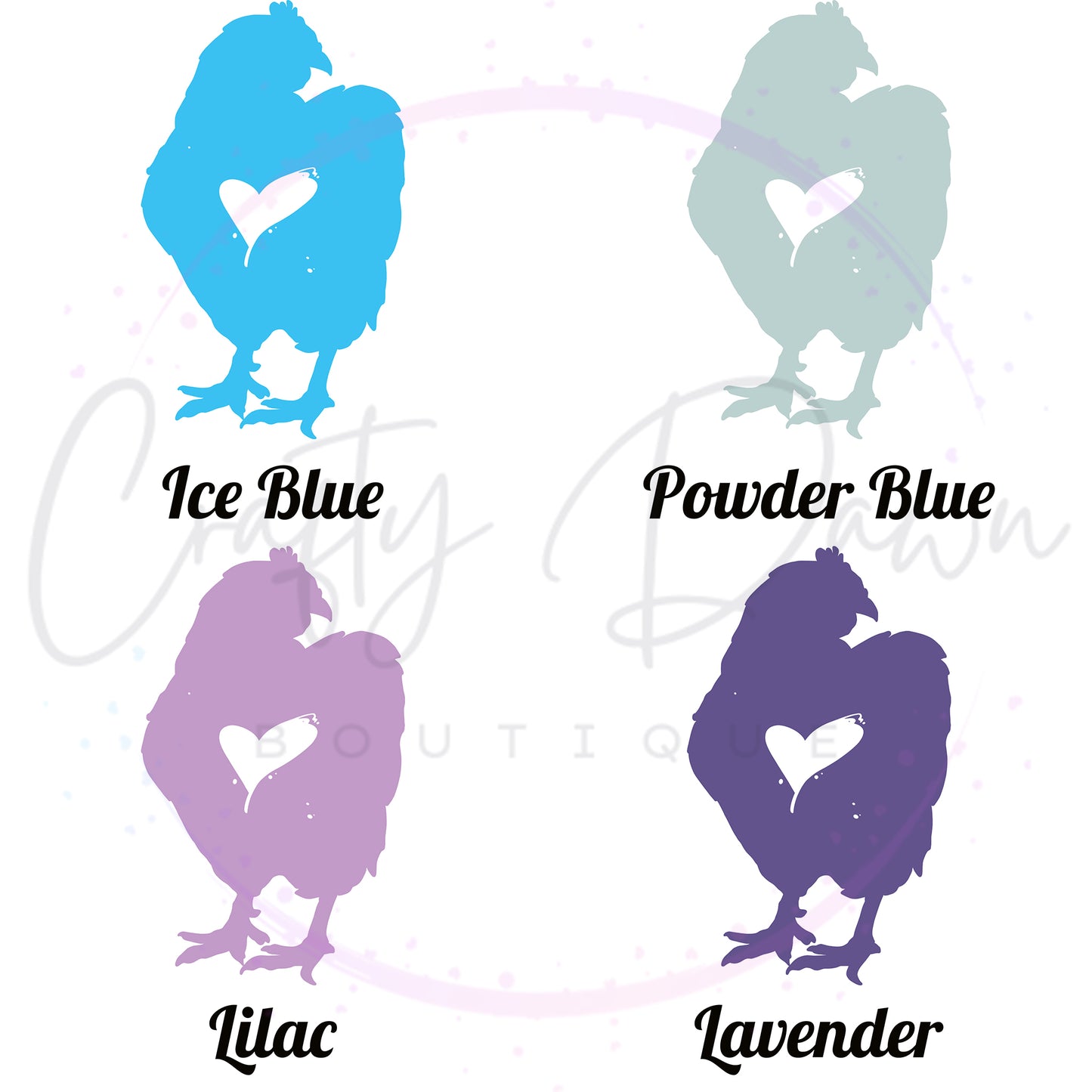 Chicken Heart Decal 2