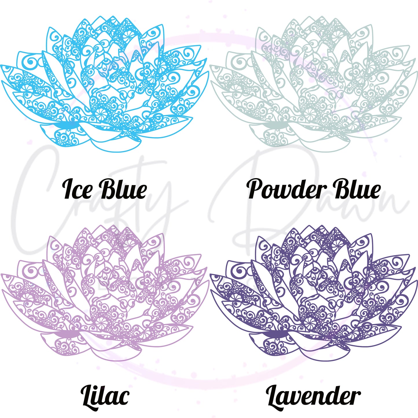 Lily Mandala Decal