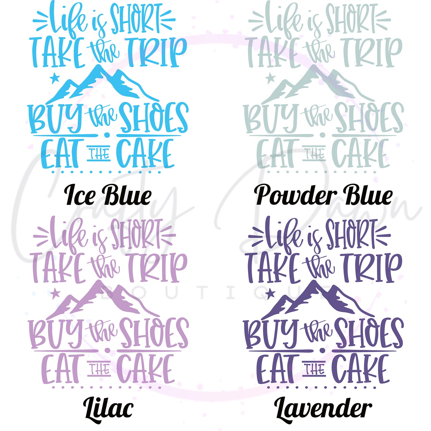 Life Is Short Take The Trip Decal