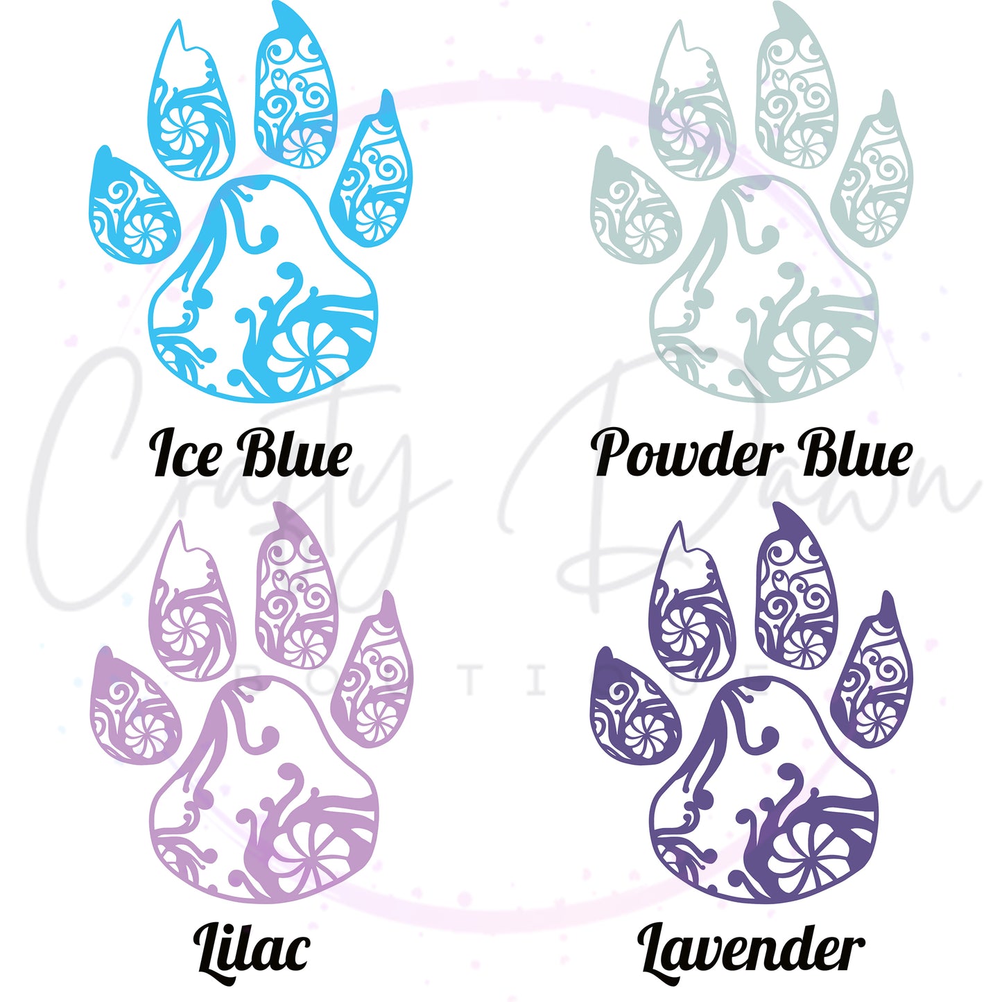 Paw Mandala Decal